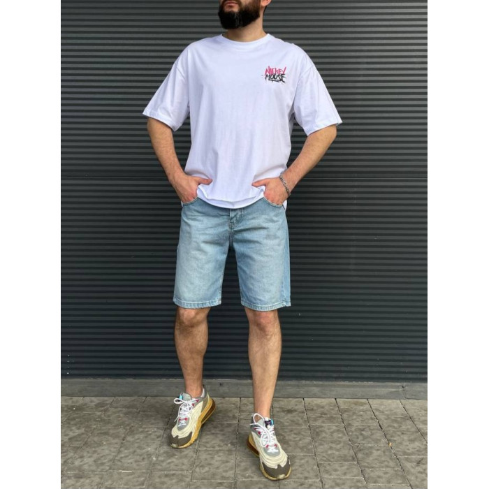 Oversize футболка з принтом