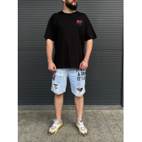 Oversize футболка з принтом