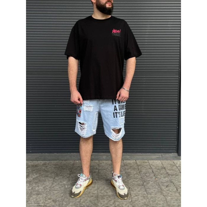 Oversize футболка з принтом