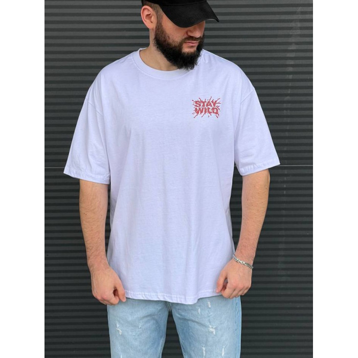 Oversize футболка з принтом