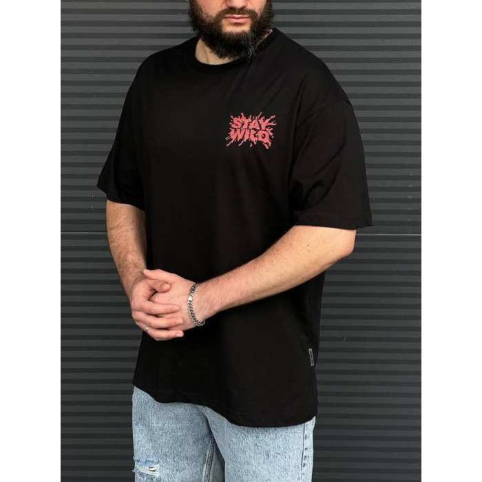 Oversize футболка з принтом