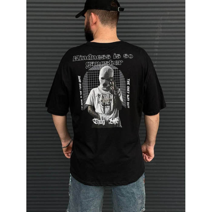 Oversize футболка з принтом