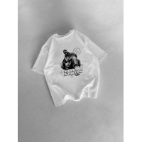 Oversize футболка з принтом