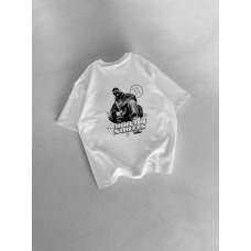 Oversize футболка з принтом