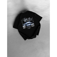 Oversize футболка з принтом