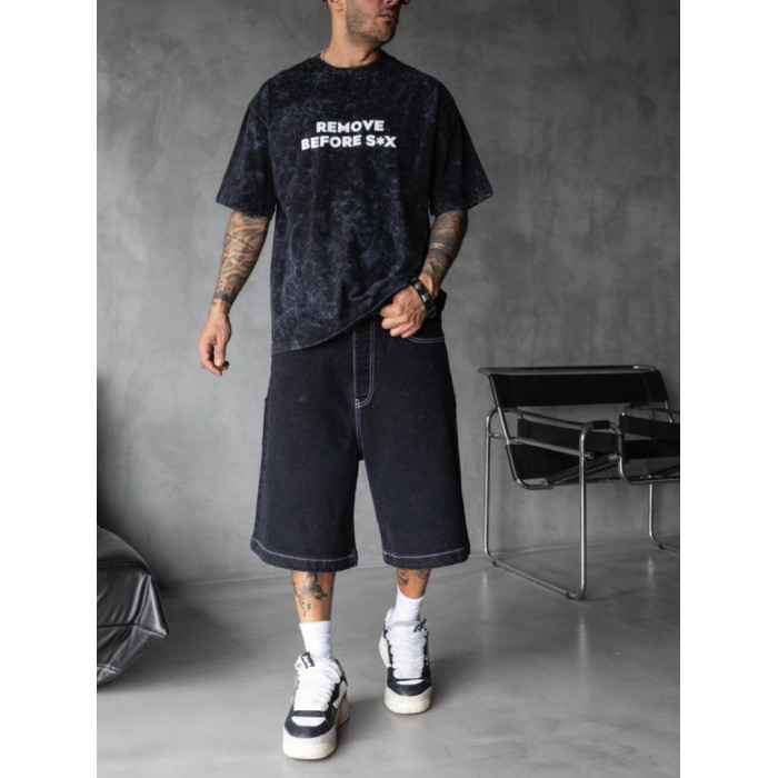 Oversize футболка з принтом