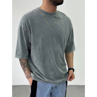 Oversize футболка з вивареної тканини