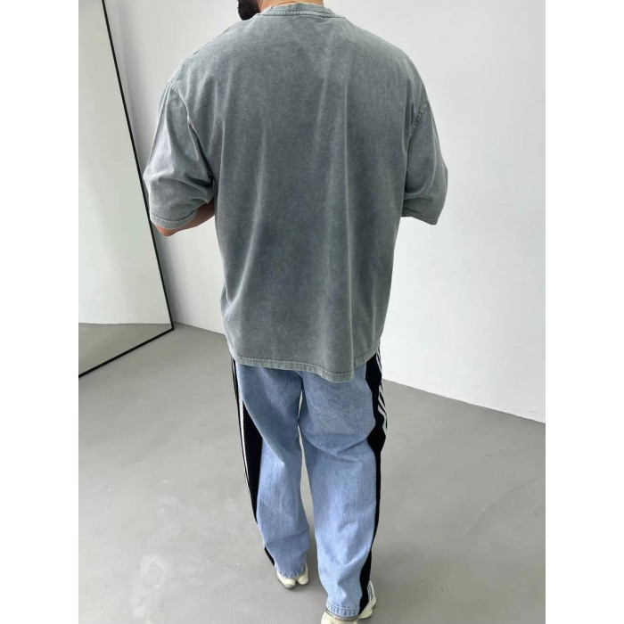 Oversize футболка з вивареної тканини