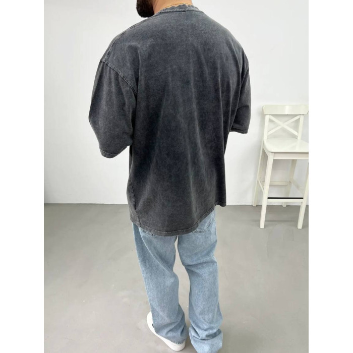 Oversize футболка з вивареної тканини