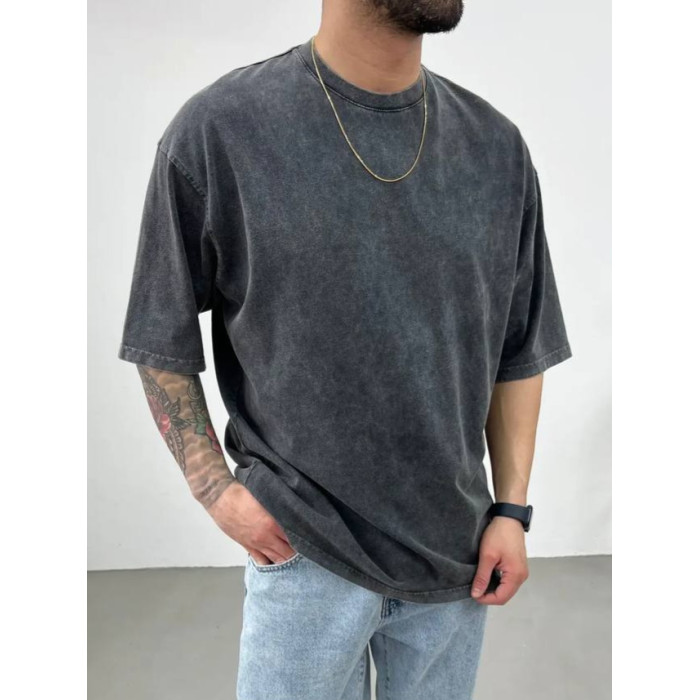 Oversize футболка з вивареної тканини