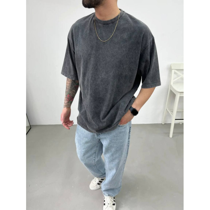 Oversize футболка з вивареної тканини