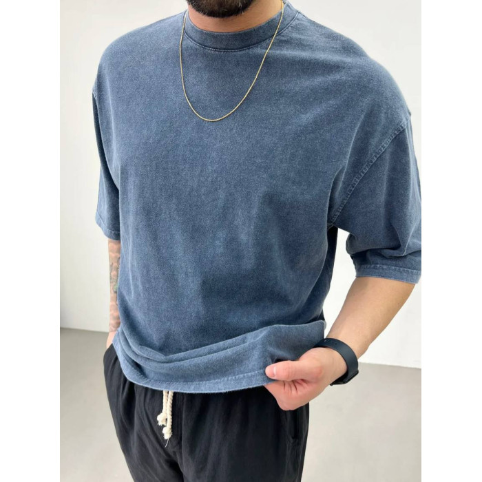 Oversize футболка з вивареної тканини