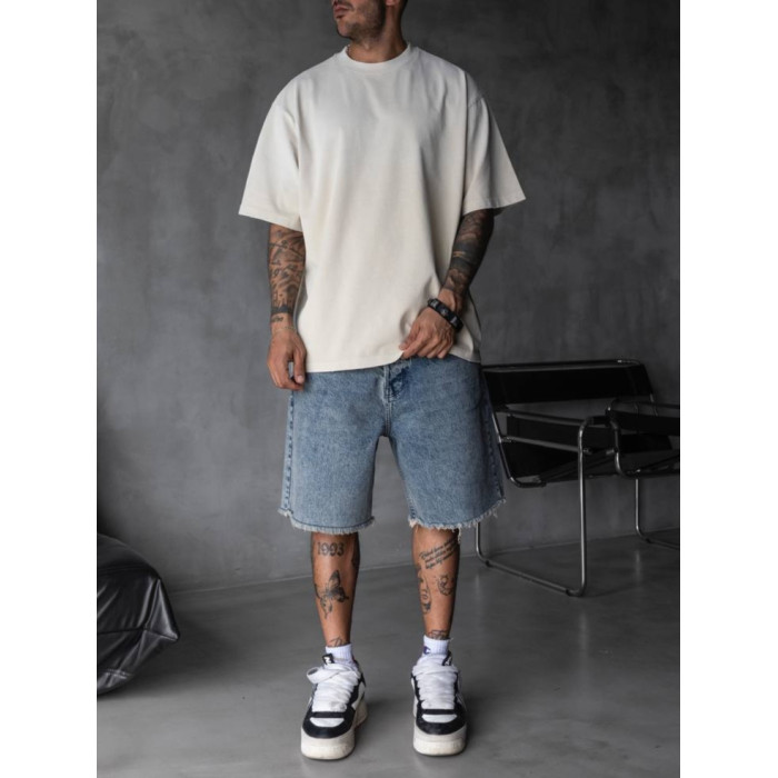 Oversize футболка з вивареної тканини