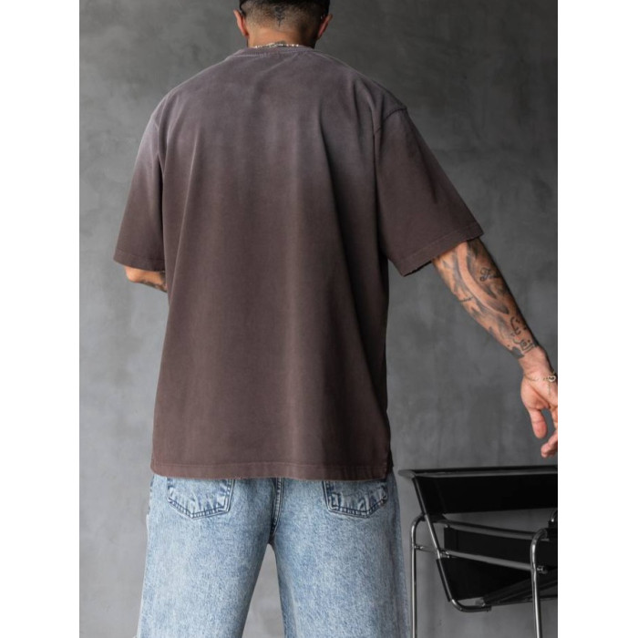 Oversize футболка з вивареної тканини