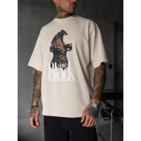 Oversize футболка з принтом