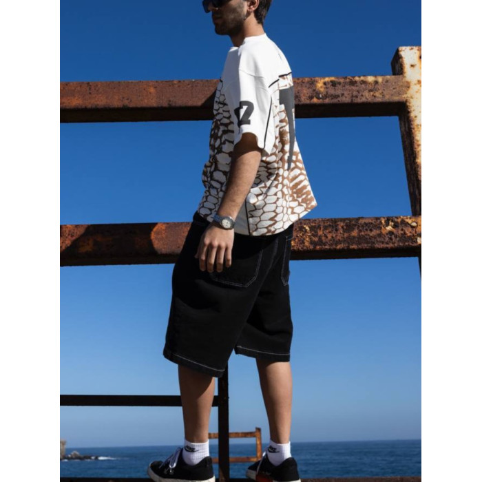 Oversize футболка з принтом