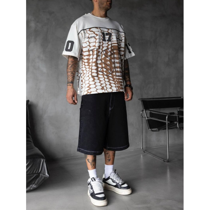 Oversize футболка з принтом