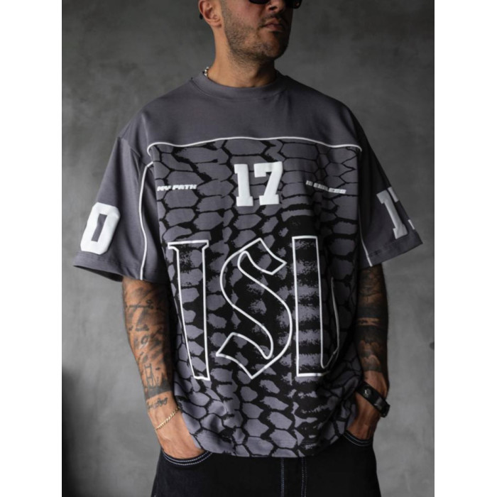 Oversize футболка з принтом