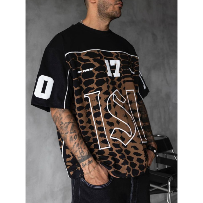 Oversize футболка з принтом