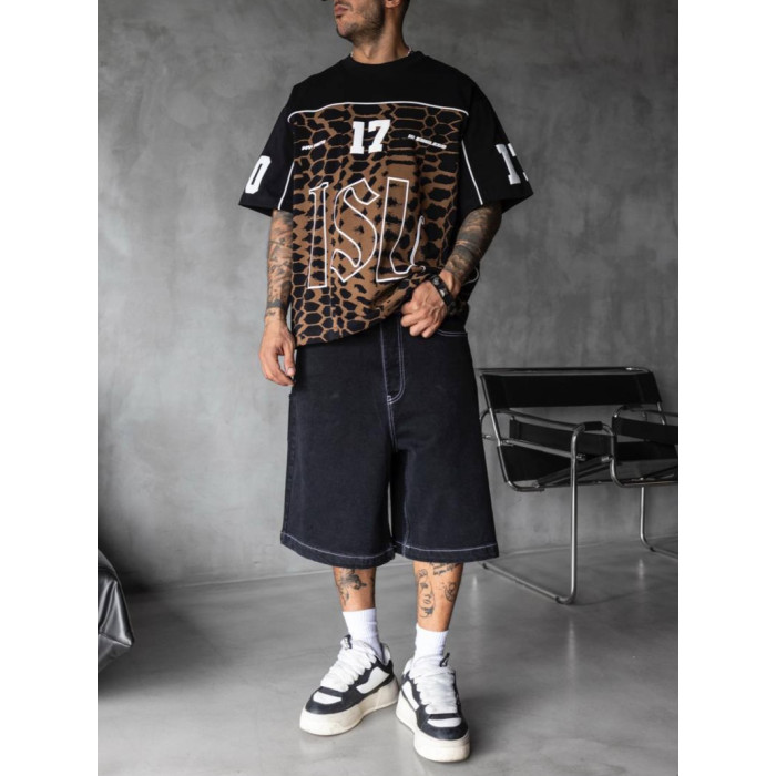 Oversize футболка з принтом