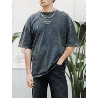 Oversize футболка з принтом