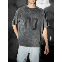 Oversize футболка з принтом