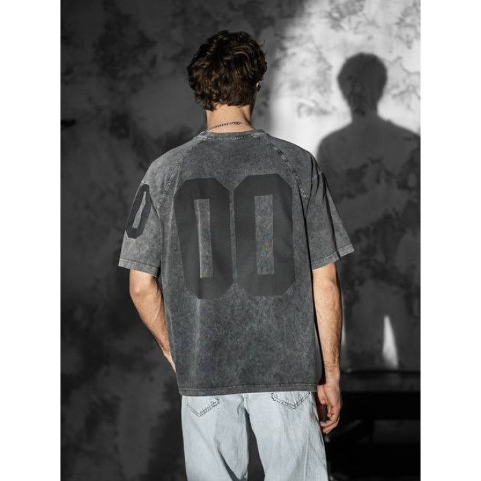 Oversize футболка з принтом