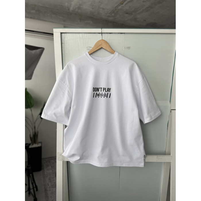 Oversize футболка з принтом