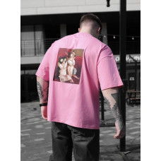 Oversize футболка з принтом