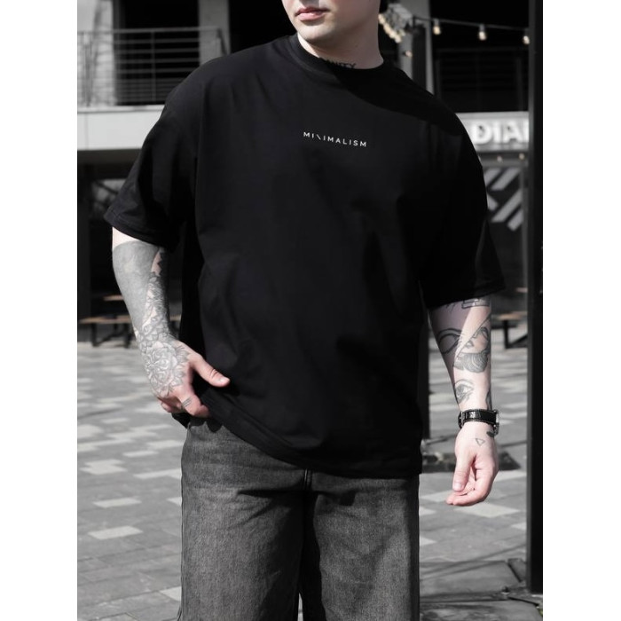 Oversize футболка з принтом