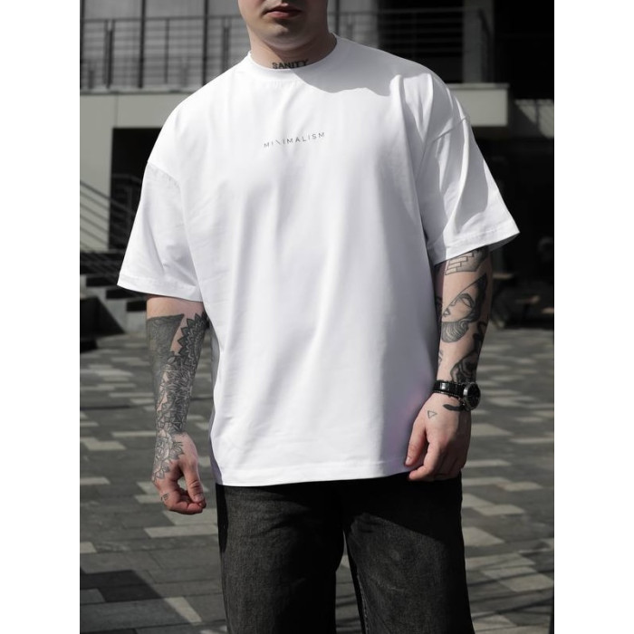 Oversize футболка з принтом