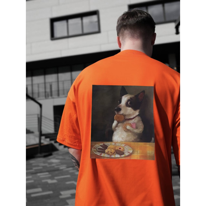 Oversize футболка з принтом