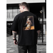 Oversize футболка з принтом