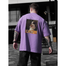 Oversize футболка з принтом