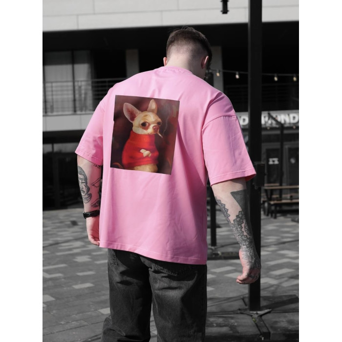 Oversize футболка з принтом