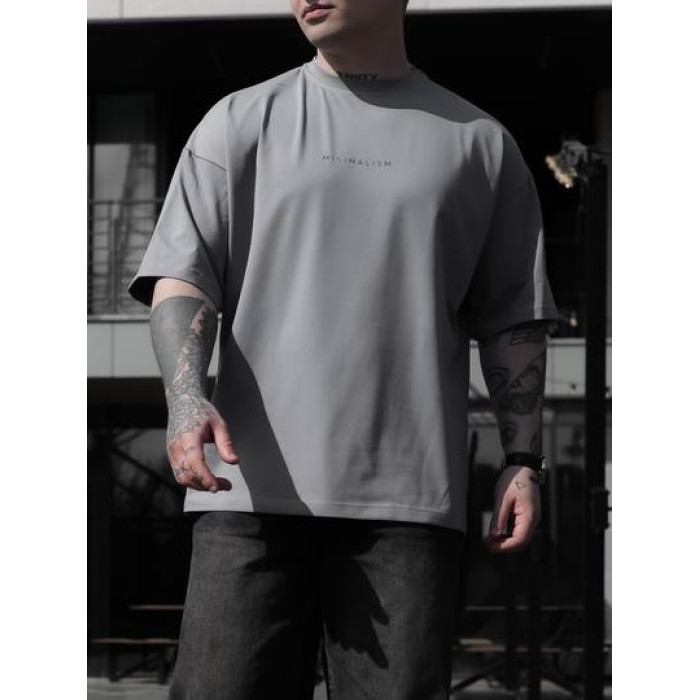 Oversize футболка з принтом