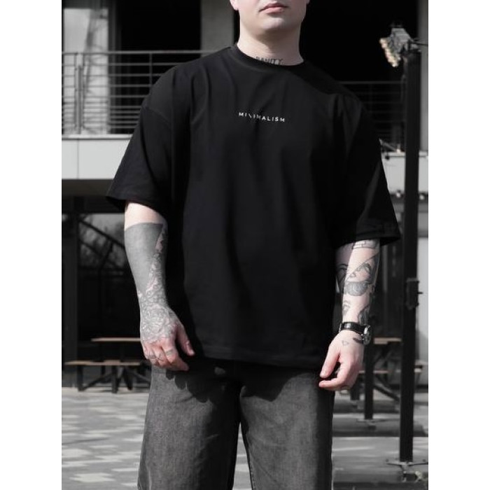 Oversize футболка з принтом