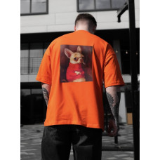 Oversize футболка з принтом