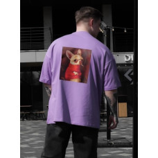 Oversize футболка з принтом