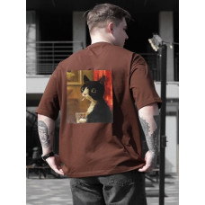 Oversize футболка з принтом