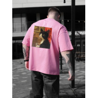 Oversize футболка з принтом