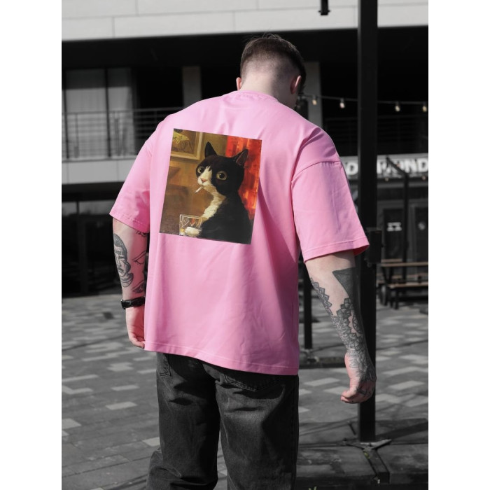 Oversize футболка з принтом