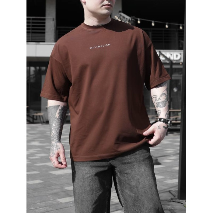 Oversize футболка з принтом