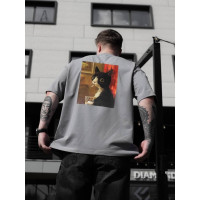 Oversize футболка з принтом
