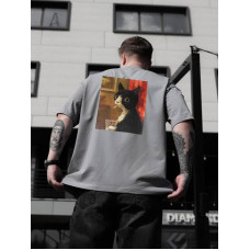 Oversize футболка з принтом
