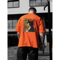 Oversize футболка з принтом