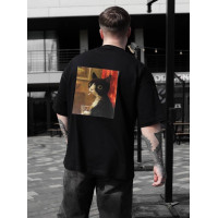 Oversize футболка з принтом
