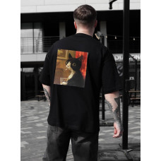 Oversize футболка з принтом
