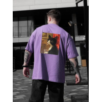 Oversize футболка з принтом