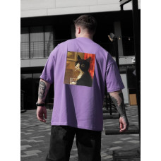 Oversize футболка з принтом